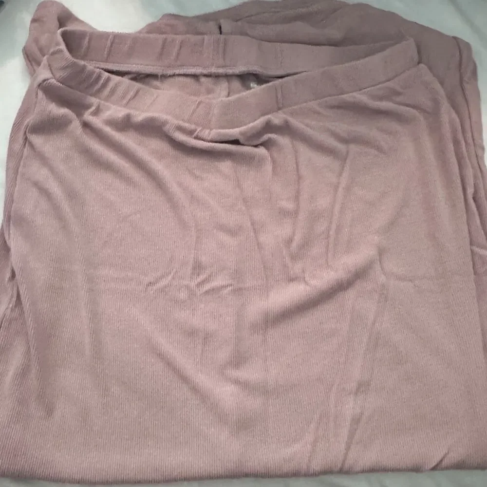 Kindred bravely Ribbed Bamboo Maternity & Postpartum Midi Skirt Lilac Stone